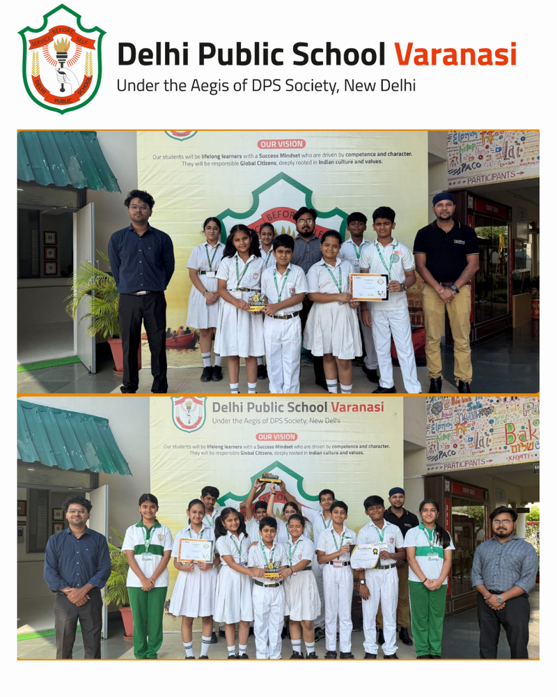 DPS Varanasi bands made a mark at the Zonal “Battle of the Band” Competition held at Seth M.R. Jaipuria School, Babatpur, on 14th October 2025.